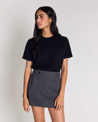 Tee-shirt Bree noir brodé — photo 4