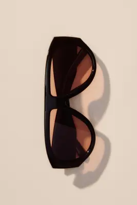 Lunettes de soleil polarisées - Noir/rose pêche — photo 2