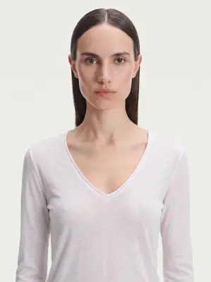 T-shirt en coton et cachemire — photo 3