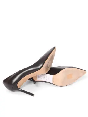 Escarpins en cuir noir bout pointu Prix boutique 595€ Taille 39 — photo 5