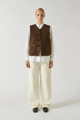 BLOUSON FUSIL MARRON — photo 2