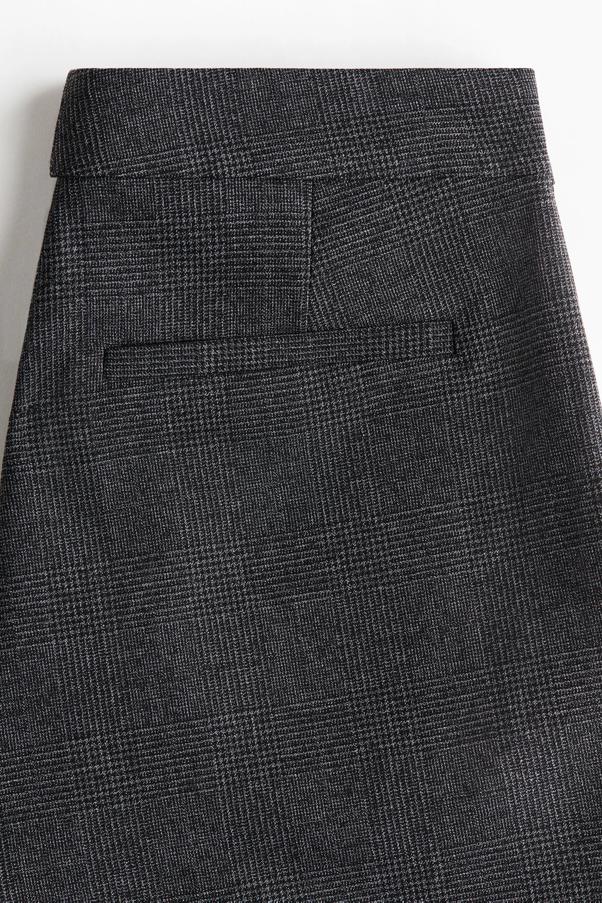 Pantalon fuseau chic - Gris foncé/carreaux