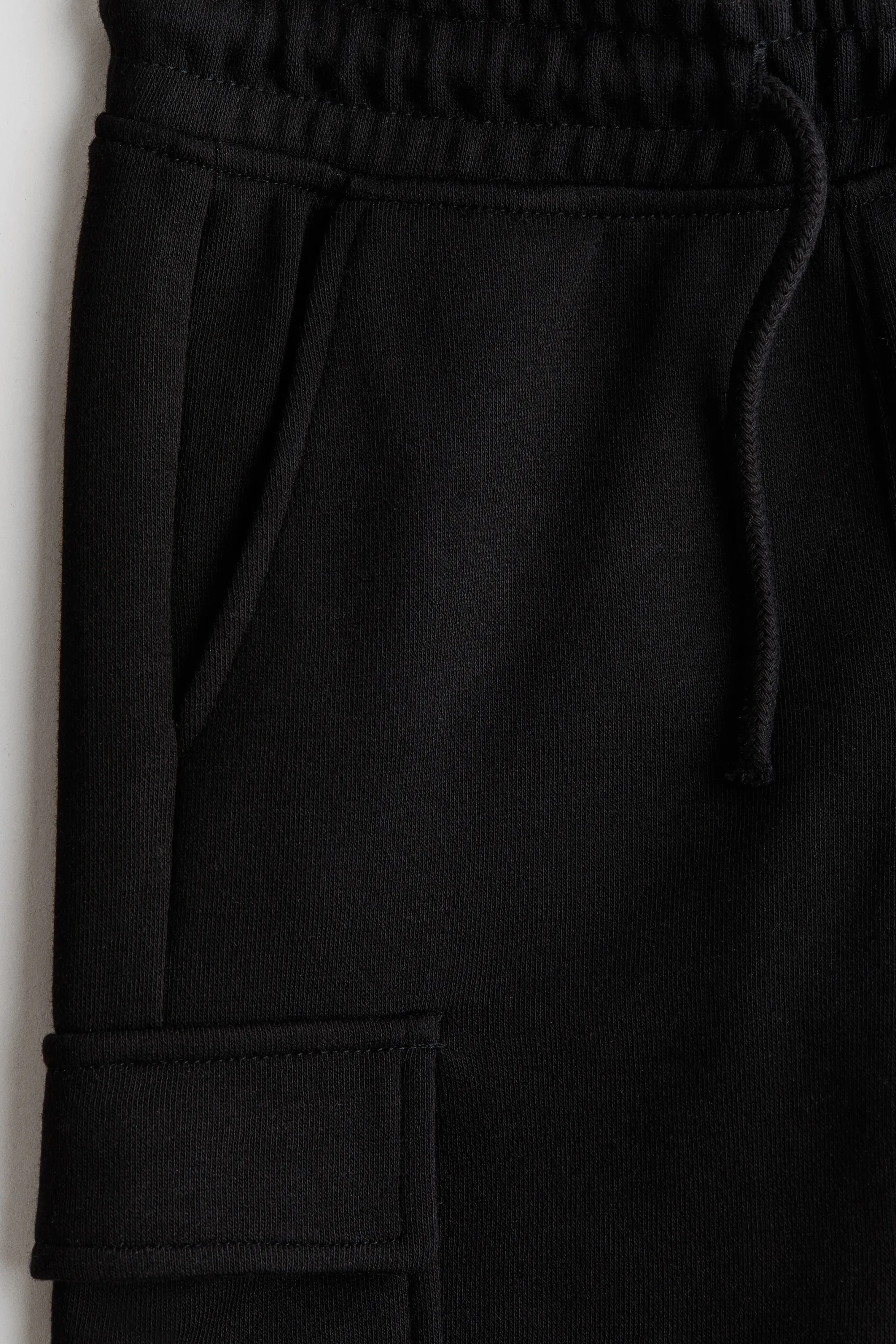 Short cargo en molleton - Noir