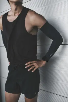 Short de running léger 2 en 1​DryMove™ - Noir — photo 1