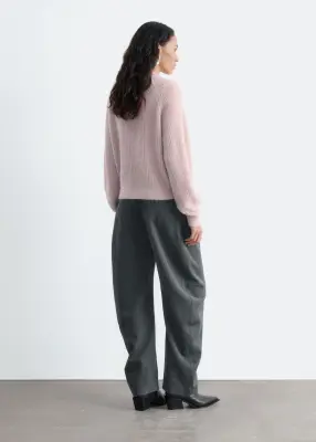 Pull en mohair mélangé - Rose poudré — photo 5