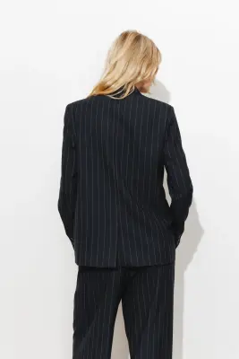 Veste de tailleur rayée Femme — photo 4