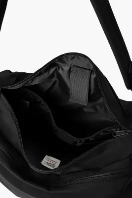 Sac à bandoulière 'Grid Cross Bag' en nylon - Noir — photo 5