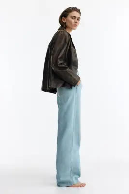 Straight High Jeans - Bleu denim clair — photo 2