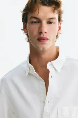 Chemise Oxford Regular Fit - Blanc — photo 1