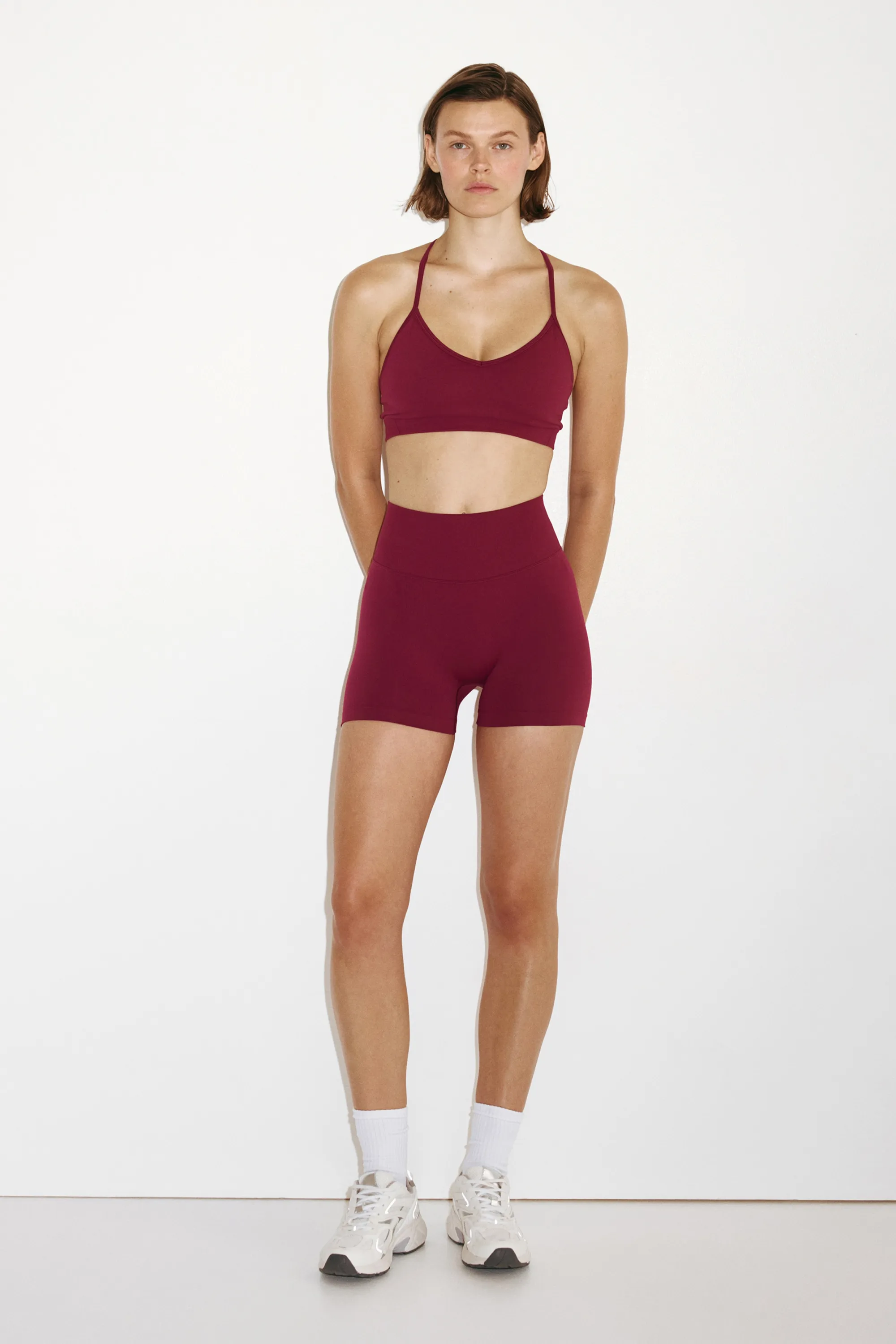 Short moulant scrunch Seamless DryMove™ - Grenade foncé