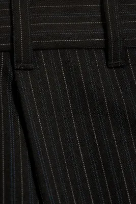 Pantalon de costume oversize Banks en laine mélangée - Rayures noires — photo 3