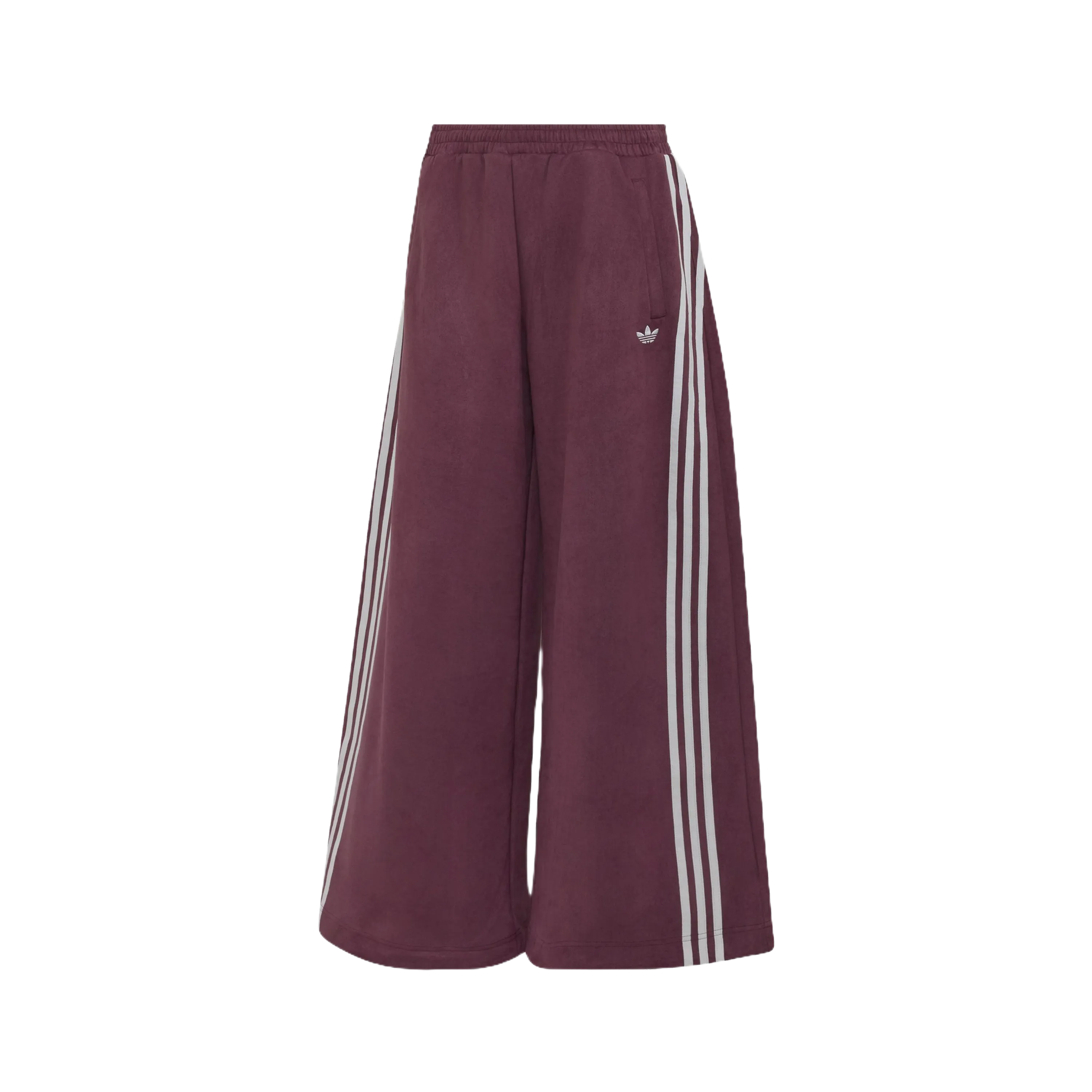 Adidas Faux Suede Track Pants Maroon