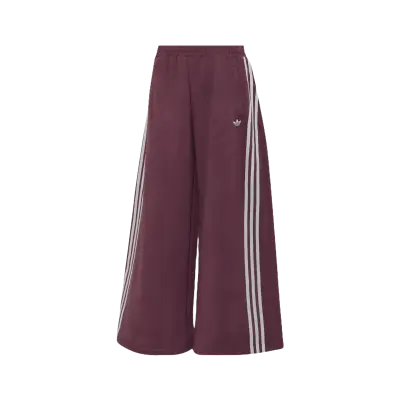 Adidas Faux Suede Track Pants Maroon