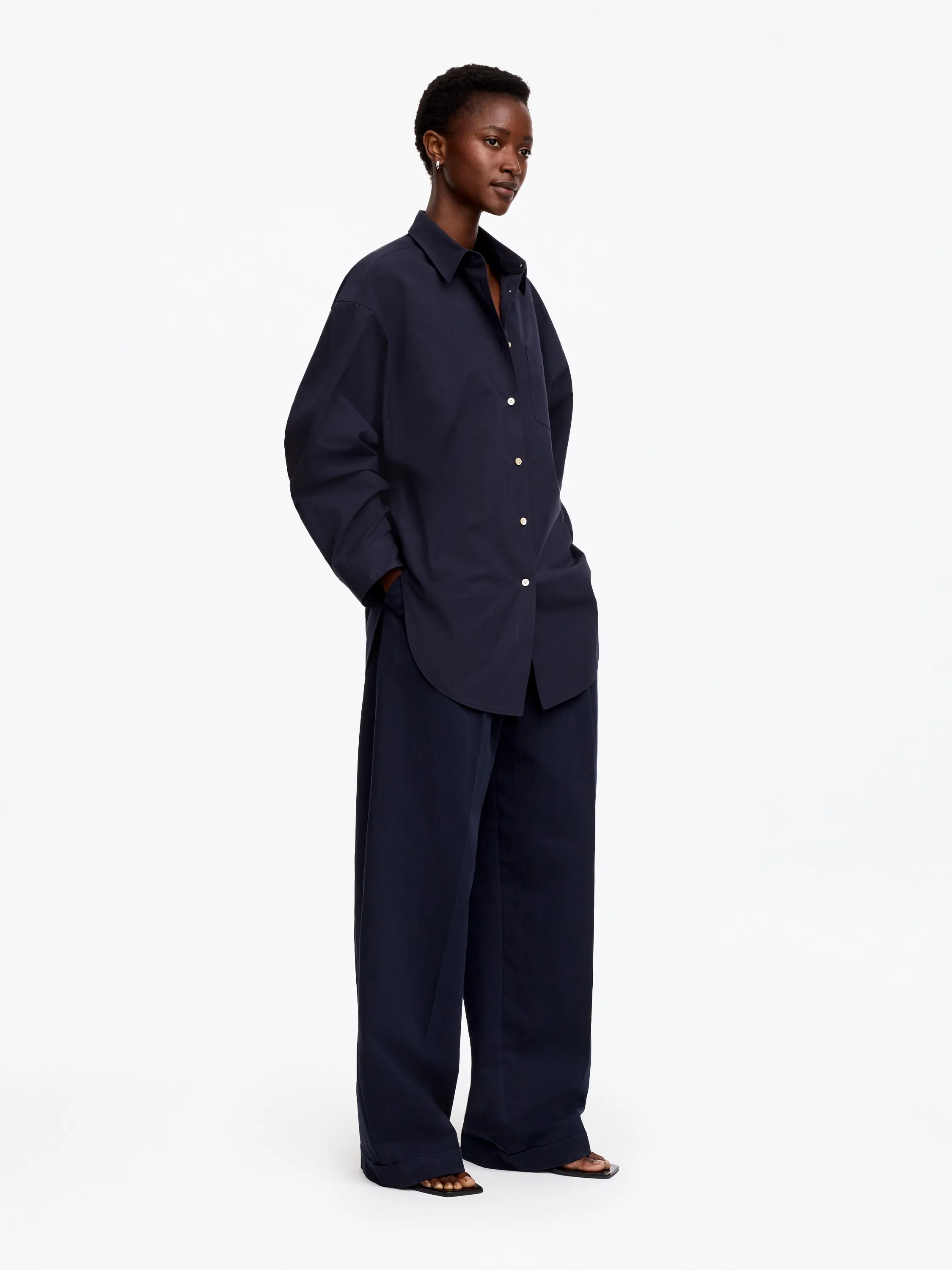 Chemise à manches chauve-souris - Bleu foncé
