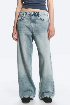 Jean droit ample taille basse Missy - Notus Blue - Bleu clair — photo 1