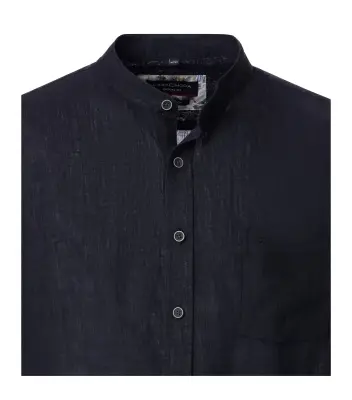 CASA MODA CHEMISE LIN COL MAO Noir — photo 4