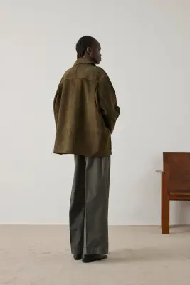 VESTE VINCENZO KAKI FONCÉ — photo 3