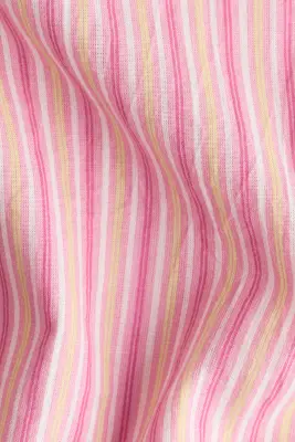 Chemise de plage en coton - Rose/rayé — photo 5
