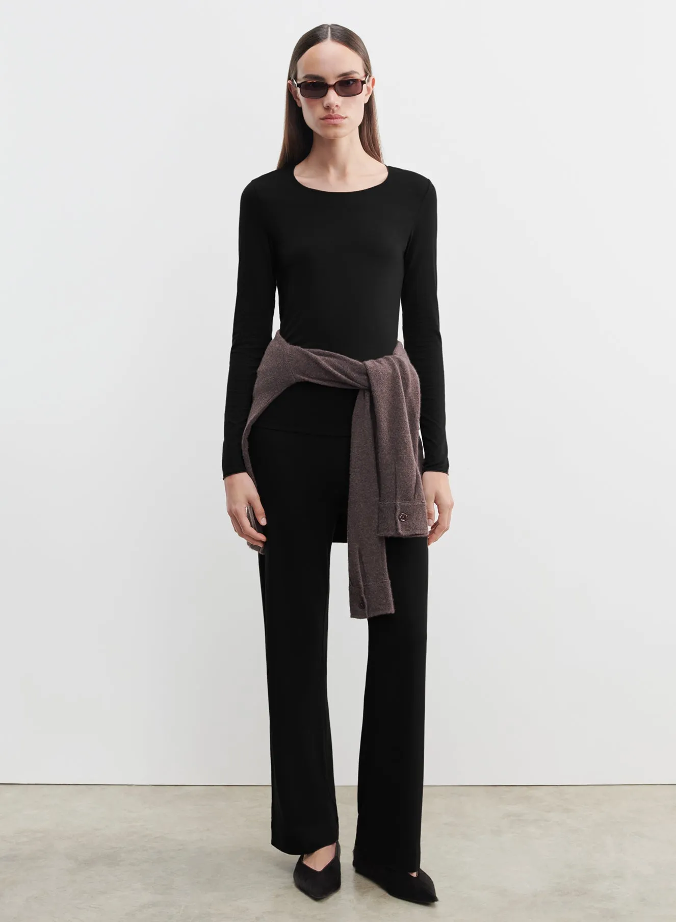 T-shirt en viscose et élasthanne