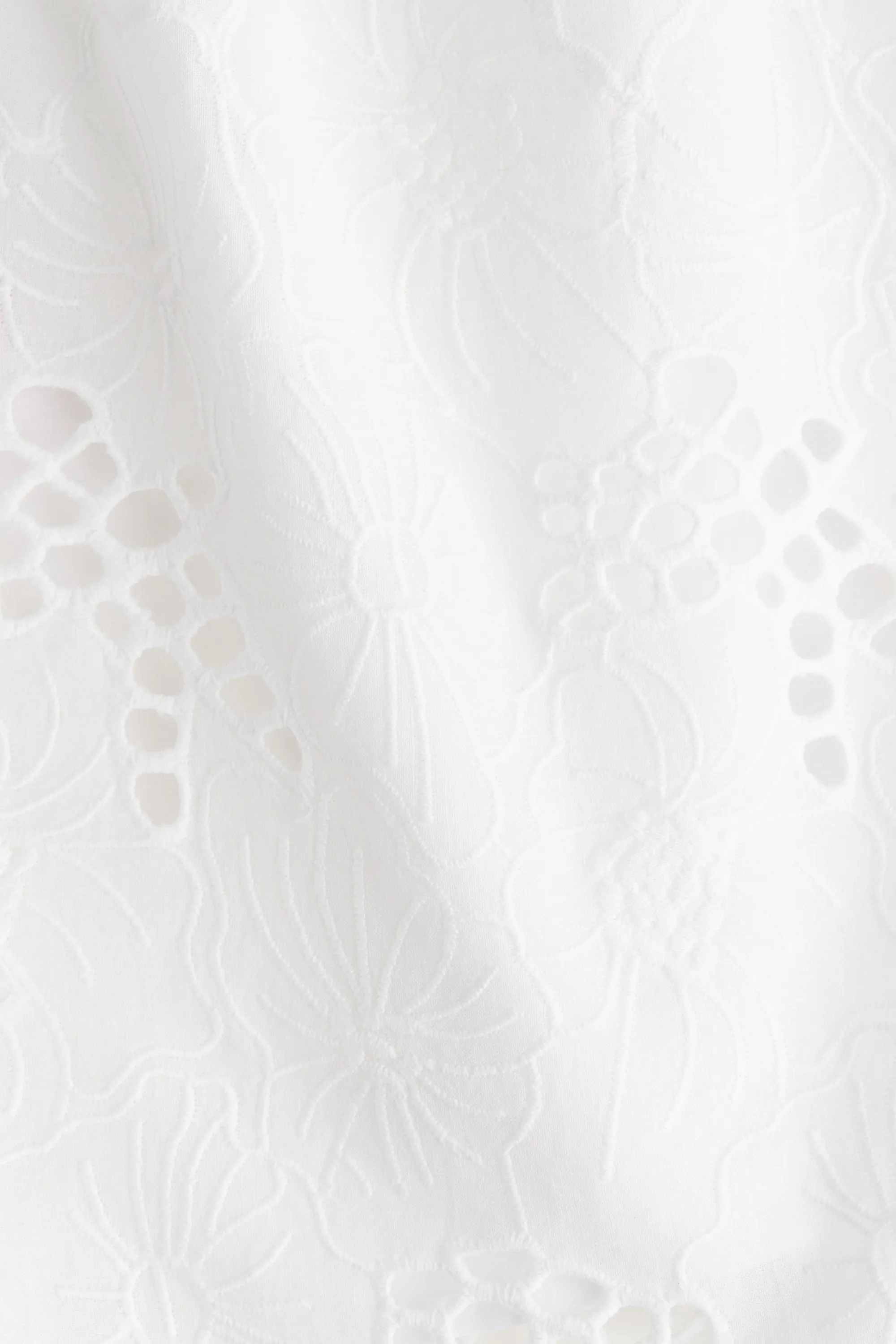 Short avec broderie anglaise - Blanc
