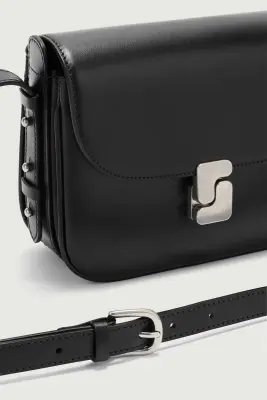 SAC BELLISSIMA MINI NOIR FERMOIR ARGENTÉ — photo 4