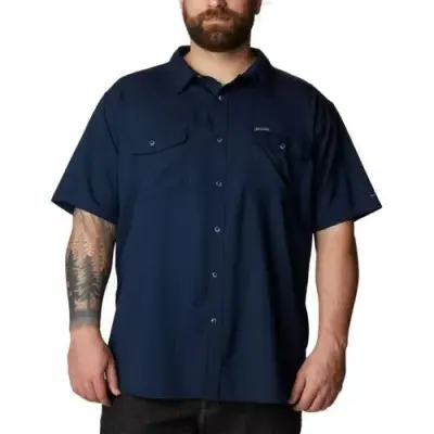 COLUMBIA CHEMISE Marine — photo 1