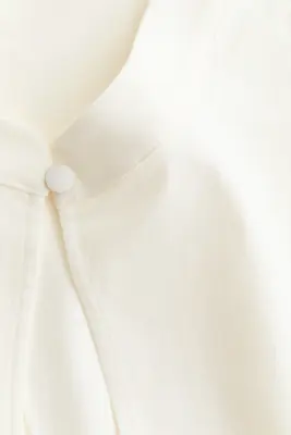 Top en viscose mélangée avec fente goutte d'eau - Crème — photo 4