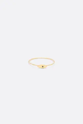 BAGUE GABIN PETIT MODELE - Or blanc 18 carats — photo 4