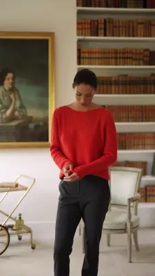 Evie Mohair Sweater - Terracotta — photo 3