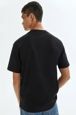 T-shirt COOLMAX® Relaxed Fit - Noir — photo 3