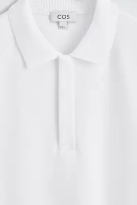 POLO EN JERSEY DE NÉOPRÈNE - BLANC — photo 5