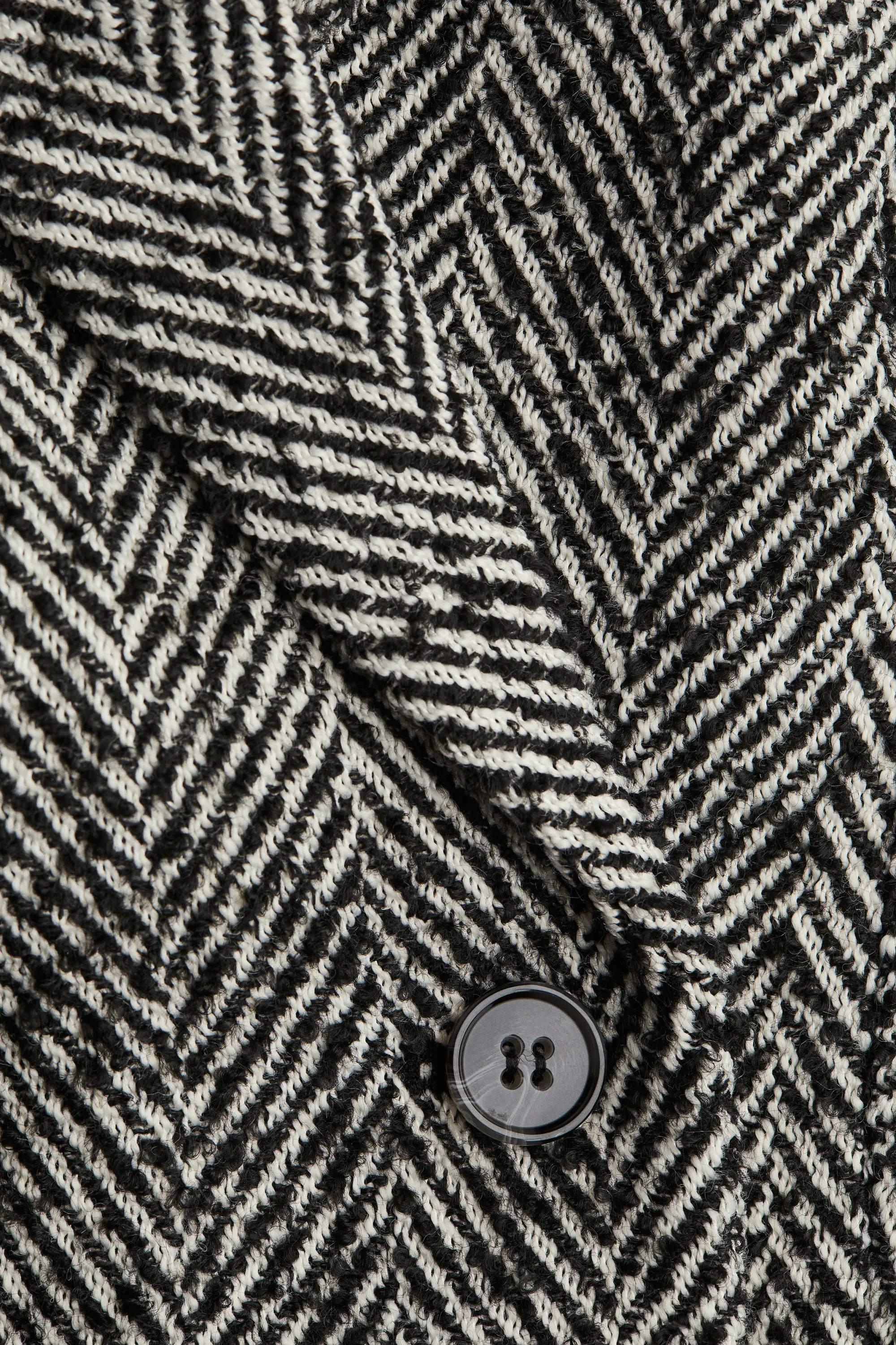 Blazer à fermeture croisée - Noir/motif chevron
