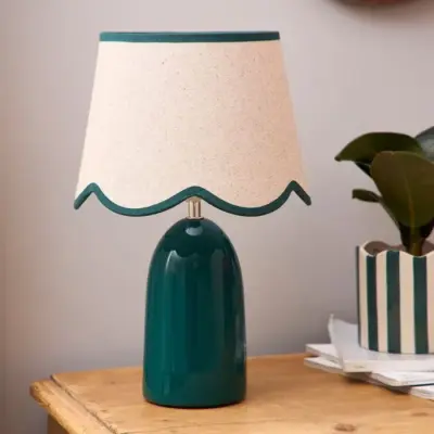 Lampe Romance XL Bleu Canard — photo 4