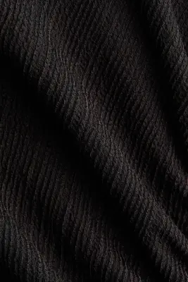 Robe à manches trompette en jersey - Marron foncé — photo 4