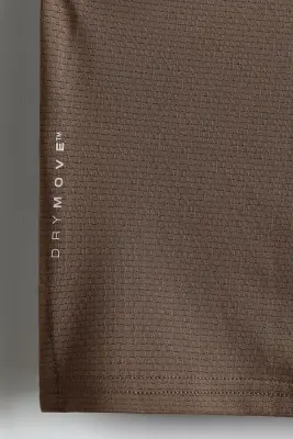T-shirt de sport en mesh DryMove™ - Marron — photo 5