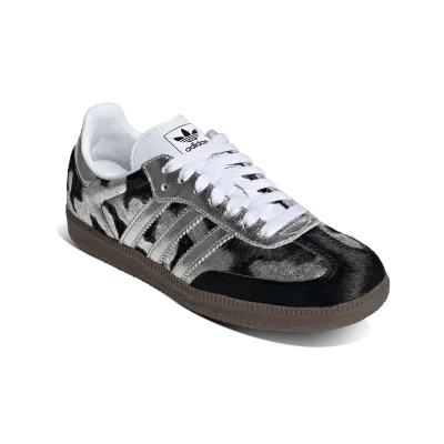 Adidas Samba OG Black Pony Hair Silver Metallic — photo 2