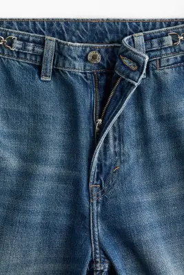 Straight High Jeans - Bleu denim — photo 2