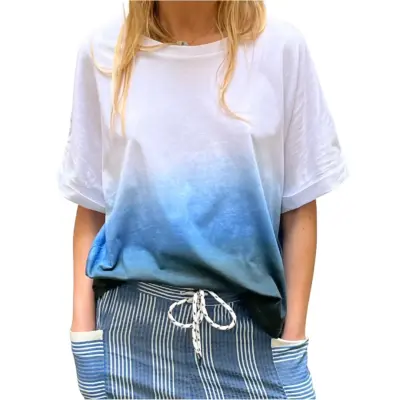 Tee-shirt tie and dye BLUE - Joée — photo 1