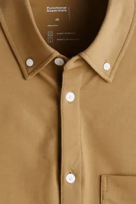 Chemise Four-way Stretch - Beige — photo 5