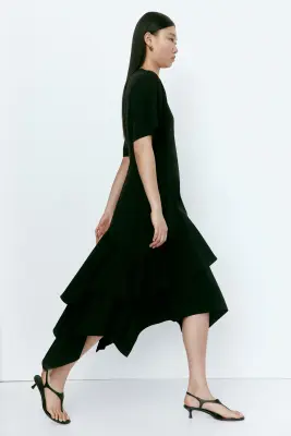Robe asymétrique - Noir — photo 3