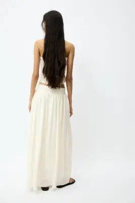 Jupe maxi - Crème — photo 2