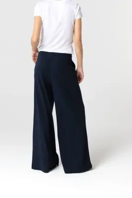 Pantalon Marine en Coton / Lin — photo 4
