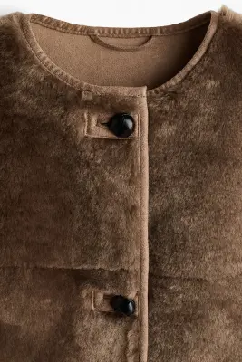 Veste duveteuse - Beige foncé — photo 4