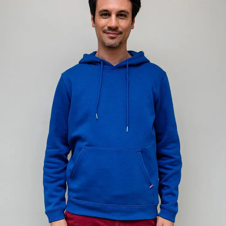 Hoodie Luc molletonné bleu europe
