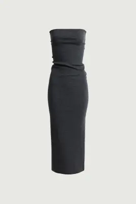 ROBE LILIA GRIS ANTHRACITE — photo 4