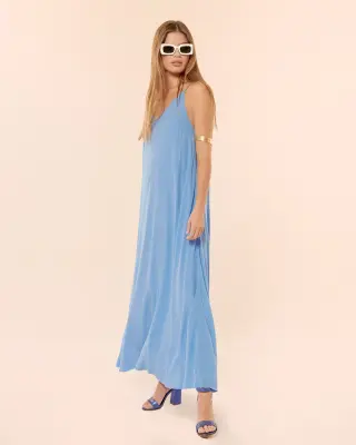 Robe longue Depp Bleu Orezza – Karma Koma — photo 2
