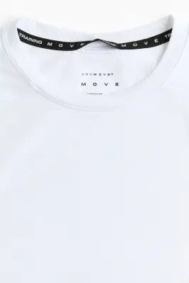 T-shirt de sport Compression Fit DryMove™ - Blanc — photo 5