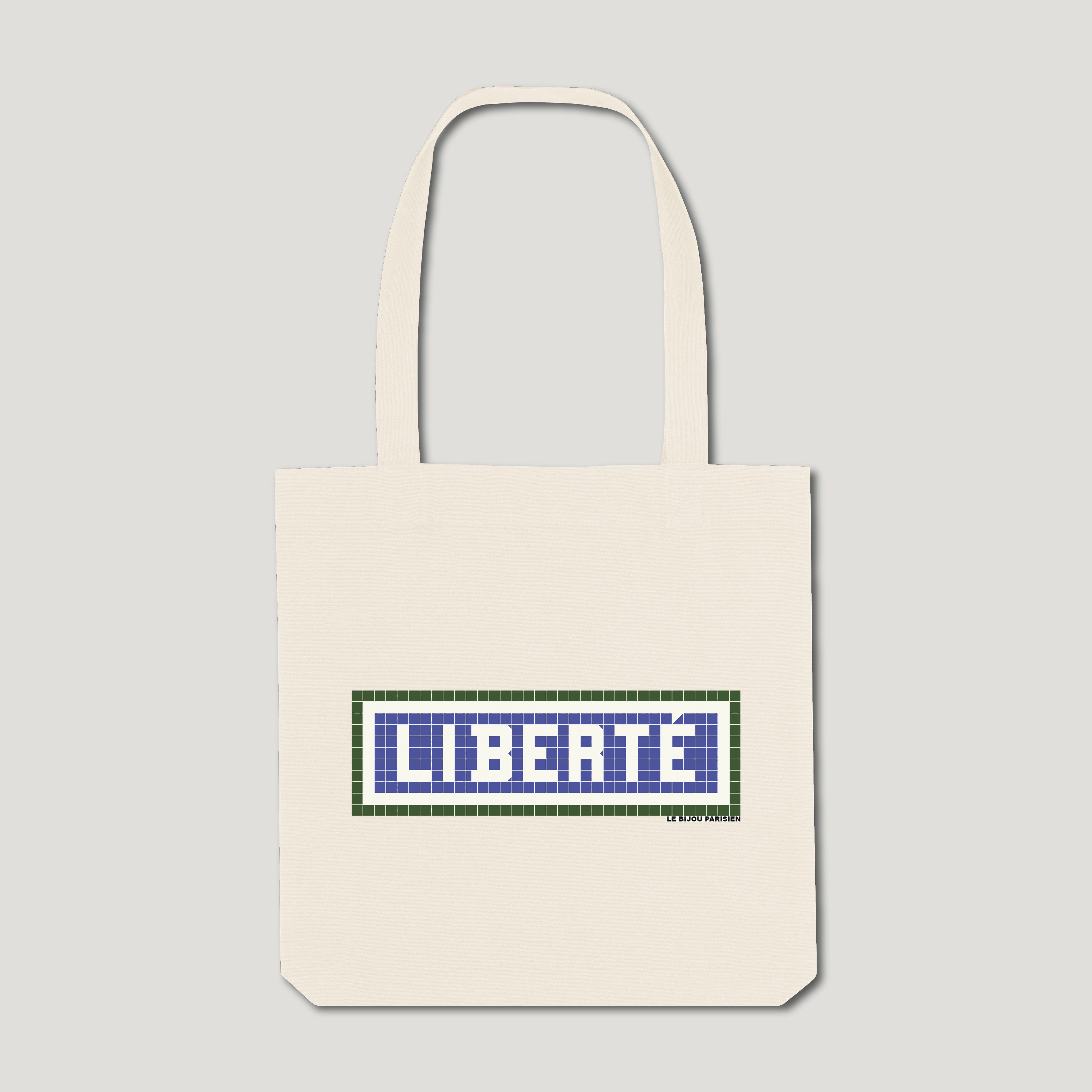 TOTE BAG IMPRIMÉ - LIBERTÉ - ÉCRU