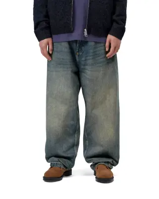 Brandon Pant Blue Worn Used Wash — photo 3