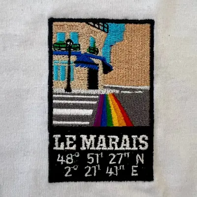 T-shirt blanc "Le Marais" — photo 2